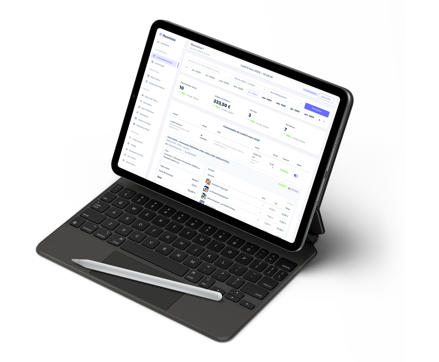 Flowmea - gestion restaurant